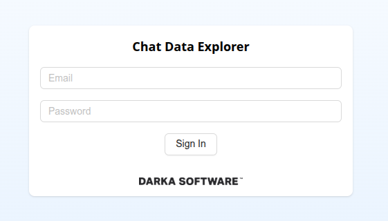 Dashboards login page