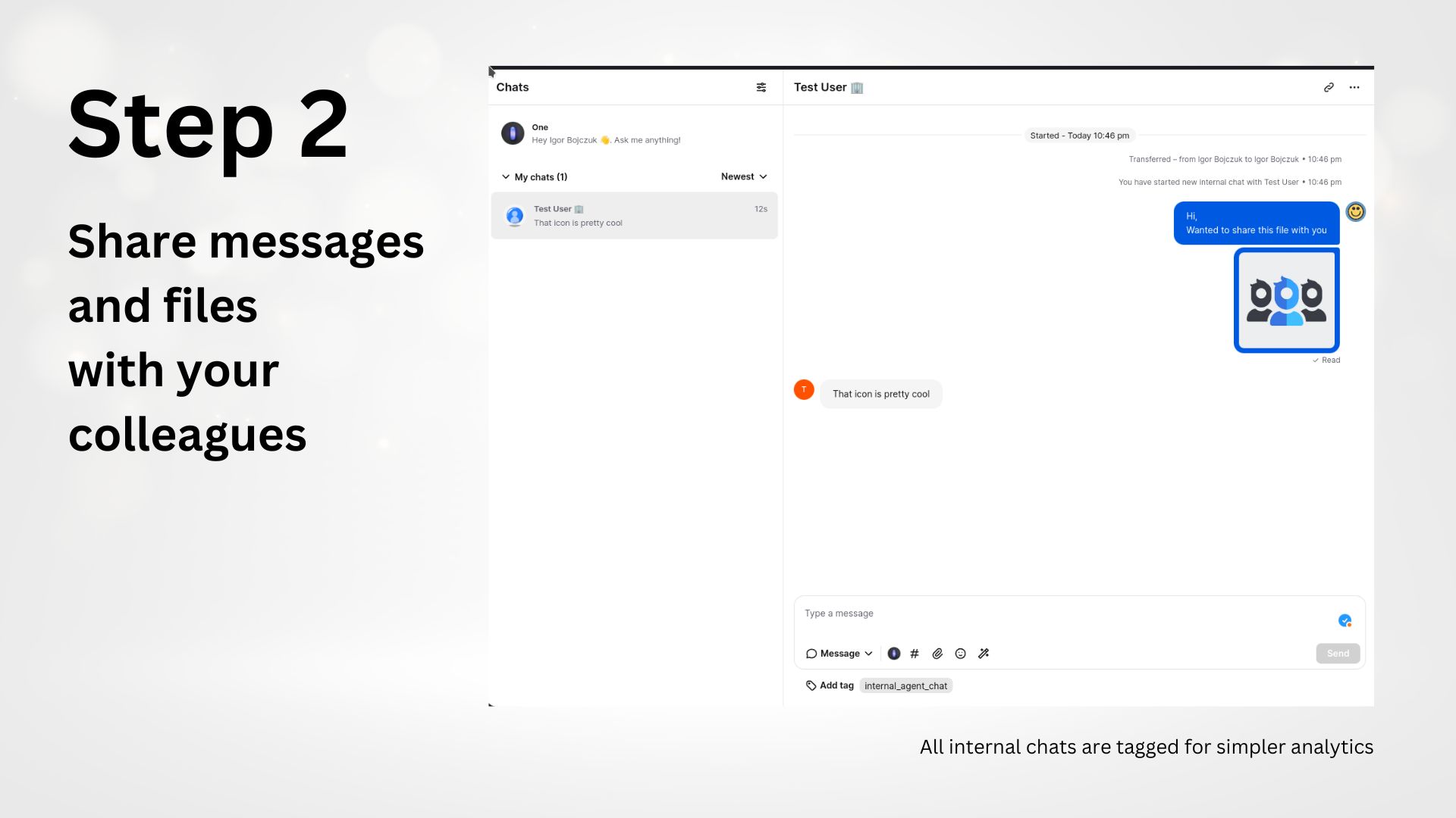 Agent Chat in the Full Screen App