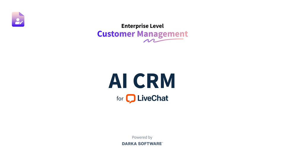 AI CRM for LiveChat: Intelligent Customer Insights